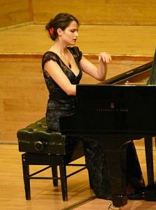 Dora Deliyska during the concert in Philharmonic Concert Hall in Wroclaw 24 Aug. 2008 r. Fot. Maciej Szwed